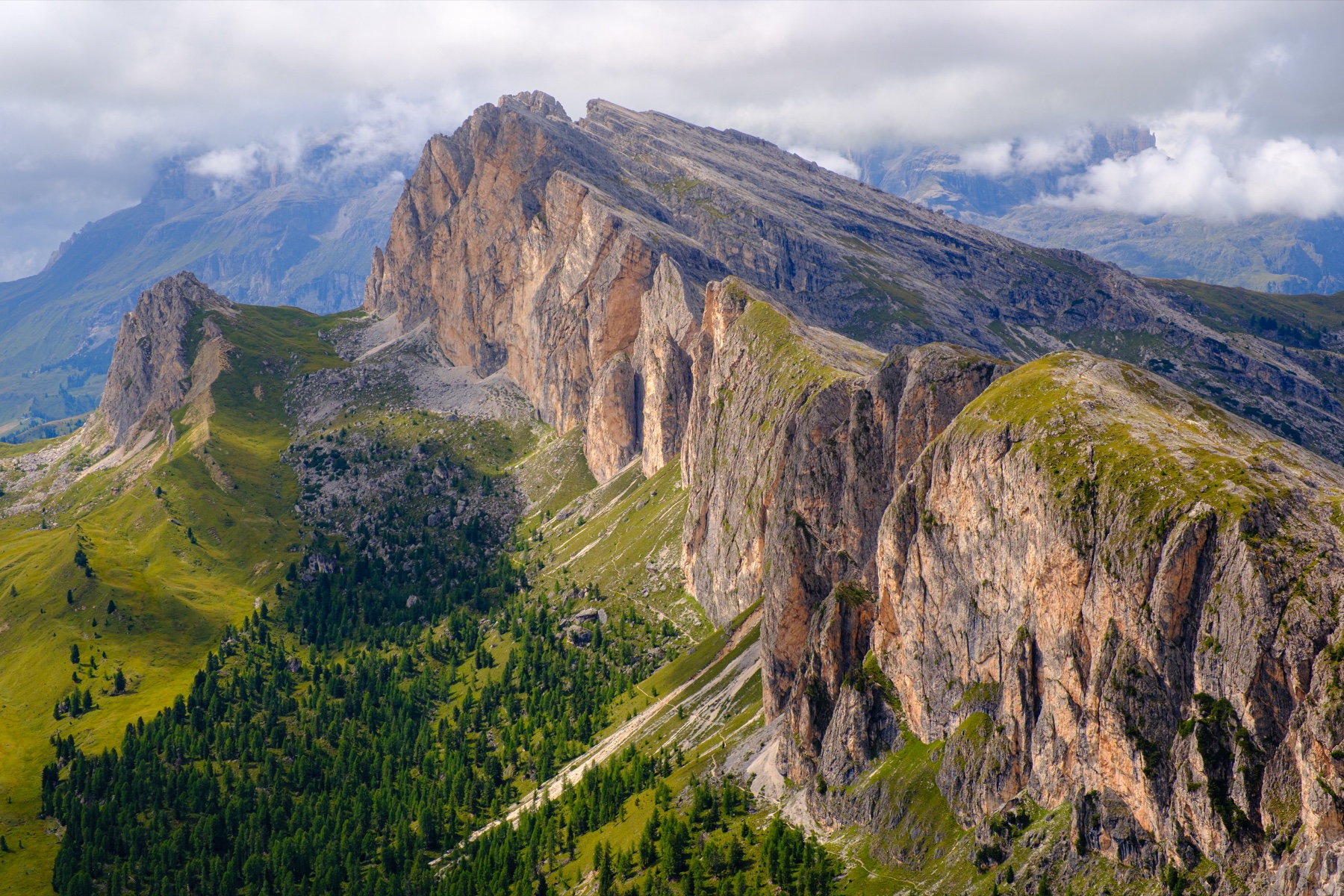 Expansive alpine landscape